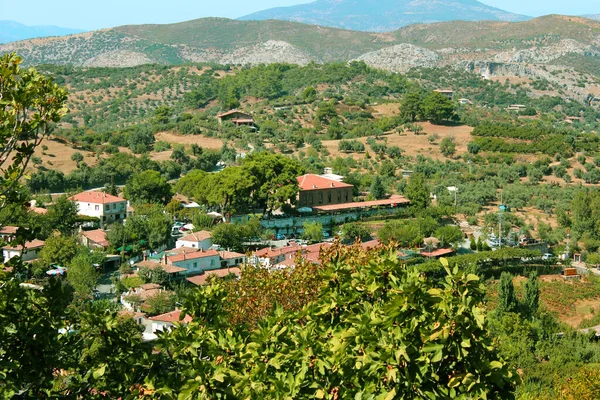 Meşhur Irince Köyü Zmir Türkiye Yeşil Küçük Köy — Stok fotoğraf