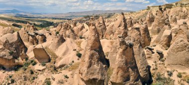 Devrent Valley, Cappadocia, Türkiye 'nin muhteşem kayalık oluşumları. 12 Haziran 2021