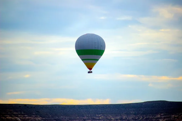 Capadócia Turquia Balão Quente Céu Hora Manhã Turismo Turquia — Fotografia de Stock