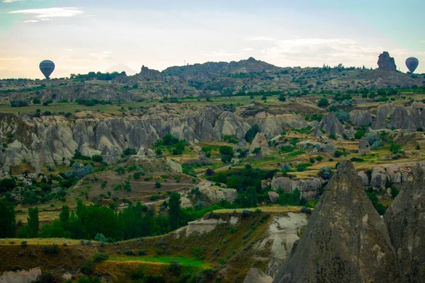 Kapadokia Turki Balon Udara Panas Langit Pada Waktu Pagi Pariwisata — Stok Foto