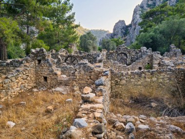 Olimpos antik kenti, eski bina, Helenistik, Roma, Bizans dönemi, tarihi yerler, Türkiye - Antalya, 