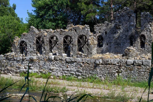 Olympos Antika Stad Gammal Byggnad Hellenistiska Romerska Bysantinska Perioden Historiska — Stockfoto