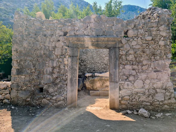 Olympos Cidade Antiga Casa Helenístico Romano Período Bizantino Lugares Históricos — Fotografia de Stock