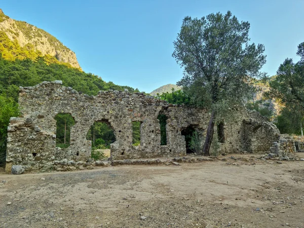 Olympos Antika Stad Gammal Byggnad Hellenistiska Romerska Bysantinska Perioden Historiska — Stockfoto