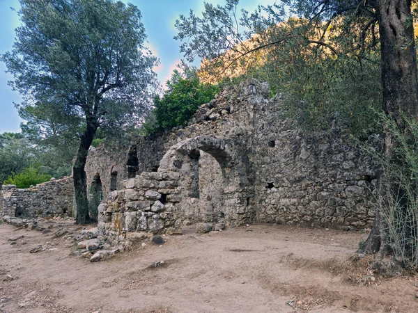 Olympos Cidade Antiga Edifício Velho Hellenistic Roman Período Byzantine Lugares — Fotografia de Stock