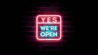 Evet, tuğla arka planında açık neon metin tasarımı yapıyoruz.  