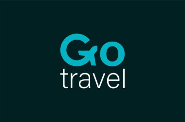 Seyahat logosu, vektör, illüstrasyon, hava yolculuğu konsepti 