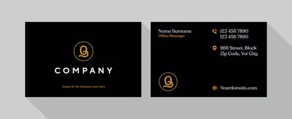 Luxury Elegant Business Card Design Templates Letter Logos — Stock Vector