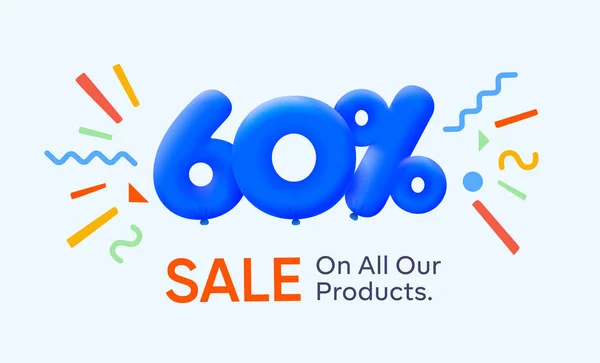 Special Sale Banner Discount Percent Seasonal Shopping Promo Advertisement Vector — Stock Vector
