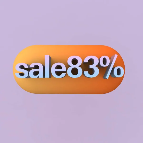 特別販売バナー割引83 季節のショッピングプロモーション広告 ベクトルデザイン — ストック写真