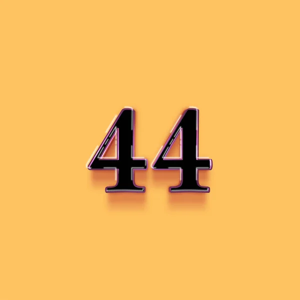 44号标志设计 特价44号 黄色背景的销售标志 — 图库照片