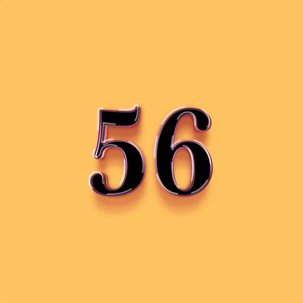56号标志设计 享受特别优惠56号黄色背景的销售标志 — 图库照片
