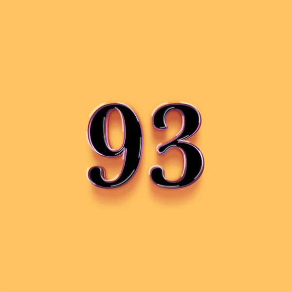 Návrh Symbolu Číslo93 Užijte Speciální Nabídku Číslo Prodej Značky Žlutém — Stock fotografie