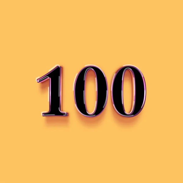 Modèle Symbole Numéro 100 Profitez Offre Spéciale 100 Numéro Panneau — Photo