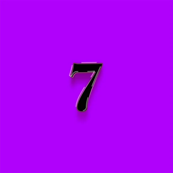 7号标志设计 特价7号牌紫色底色销售 — 图库照片