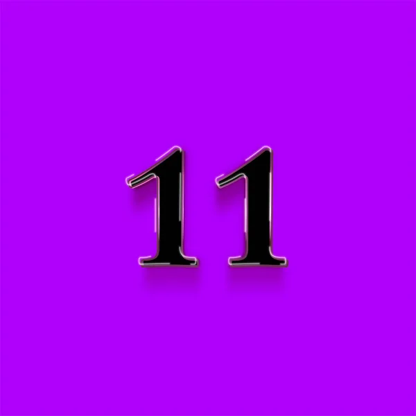 Návrh Symbolu Číslo11 Užijte Speciální Nabídka Číslo Prodej Znamení Fialovém — Stock fotografie