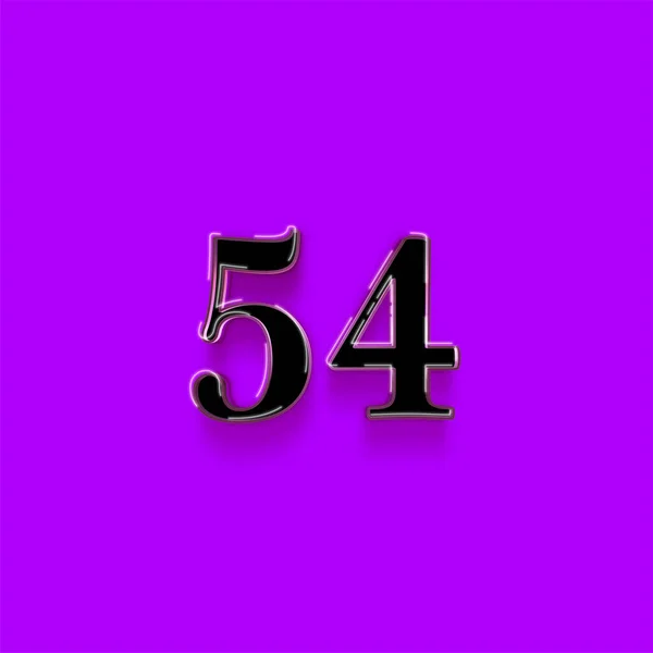 54番のシンボルデザイン 紫色の背景に54番号販売記号を提供しています特別オファーをお楽しみください — ストック写真
