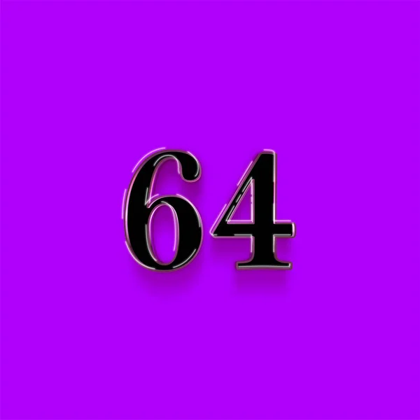 64号标志设计 特价64号紫色背景的销售标志 — 图库照片