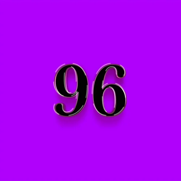 96号标志设计 特价96号紫色底色销售标志 — 图库照片