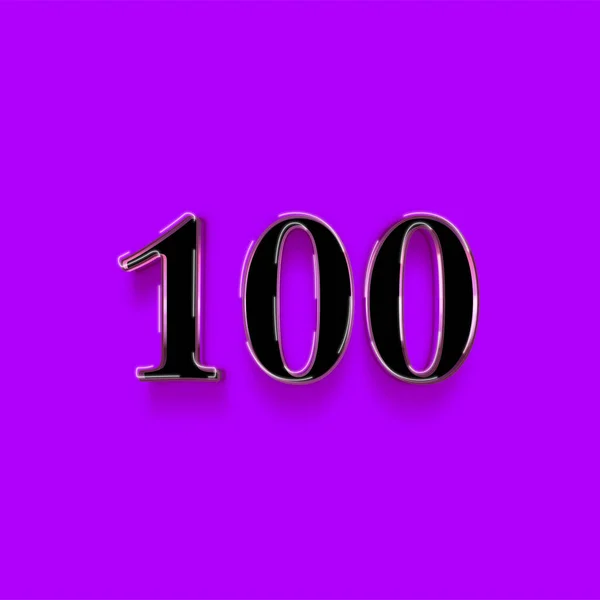 Diseño Símbolo Número 100 Disfrute Oferta Especial 100 Número Venta — Foto de Stock