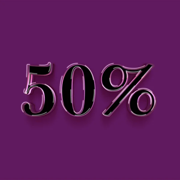 Neon Percent Discount Sale Symbol Design Enjoy Special Offer Percent — Stock Photo, Image