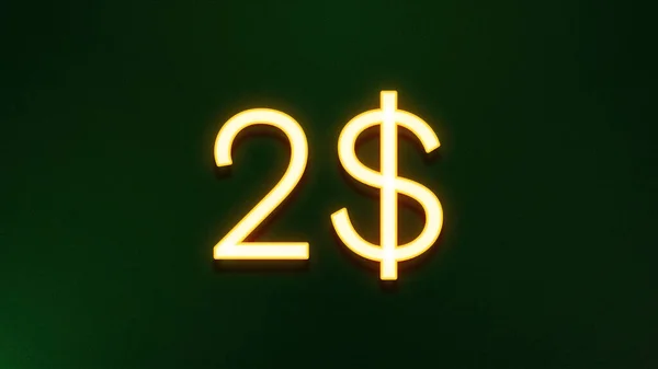 Gyllene Ljus Symbol För Dollar Prisikon Mörk Bakgrund — Stockfoto