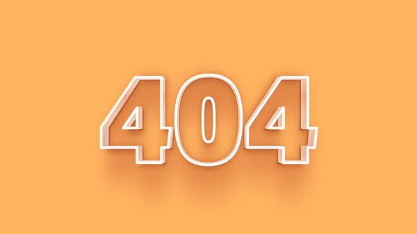 Illustratie Van 404 Nummer Gele Achtergrond — Stockfoto