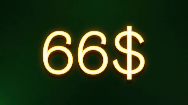 Goldenes Lichtsymbol Von Dollar Preissymbol Auf Dunklem Hintergrund — Stockfoto