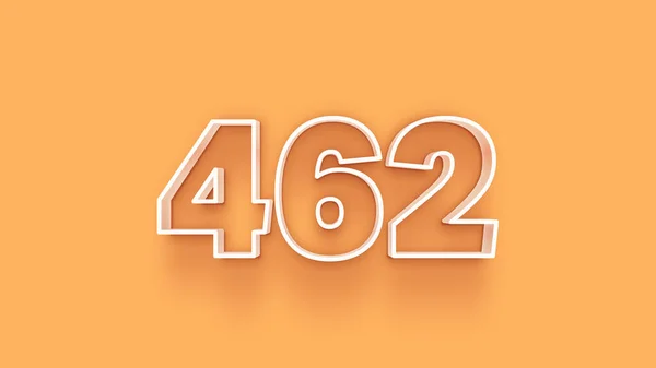 Ilustracja Liczby 462 Żółtym Tle — Zdjęcie stockowe