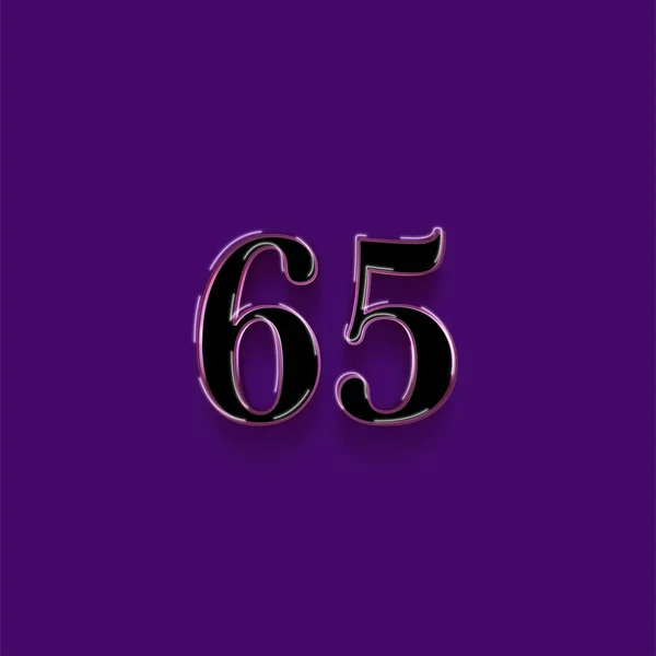 Illustration Number Purple Background — Stock Photo, Image