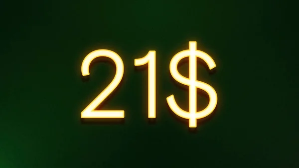 Gyllene Ljus Symbol För Dollar Prisikon Mörk Bakgrund — Stockfoto