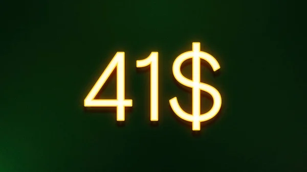 Золотой Светлый Символ Цены Доллар Темном Фоне — стоковое фото
