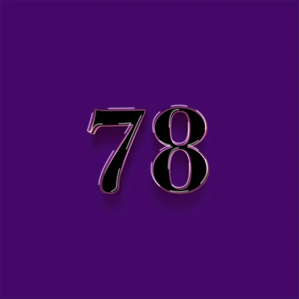 Illustration Number Purple Background — Stock Photo, Image