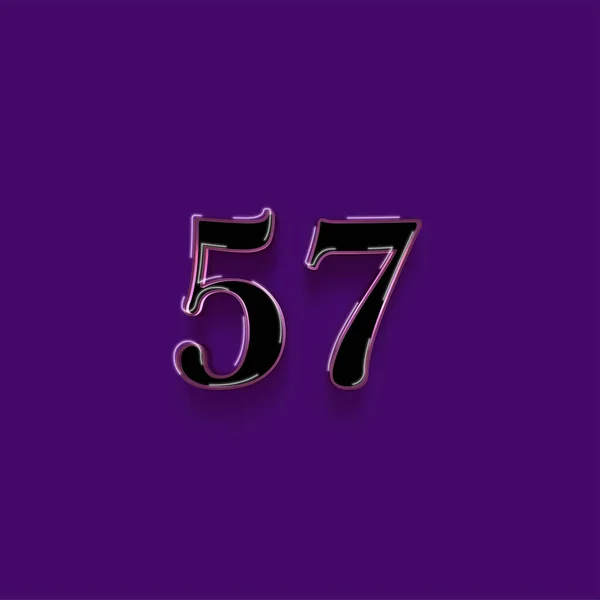 Illustration Number Purple Background — Stock Photo, Image