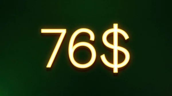 Símbolo Luz Dorada Dólares Icono Precio Sobre Fondo Oscuro —  Fotos de Stock