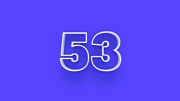 Illustration Number Blue Background — Stock Photo, Image