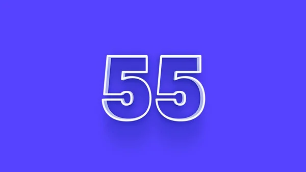 Illustration Number Blue Background — Stock Photo, Image