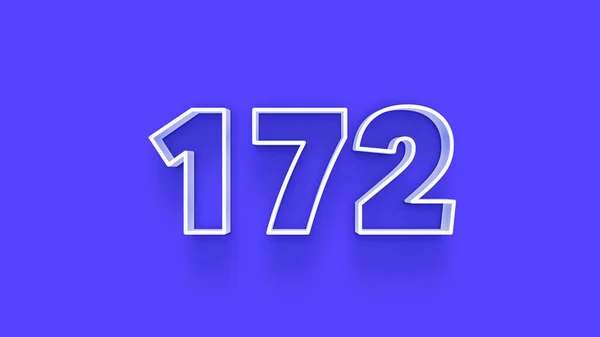 파란색 배경에 172 — 스톡 사진