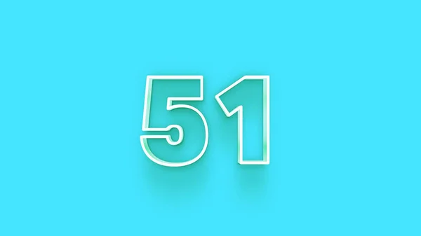 Illustration Number Blue Background — Stock Photo, Image