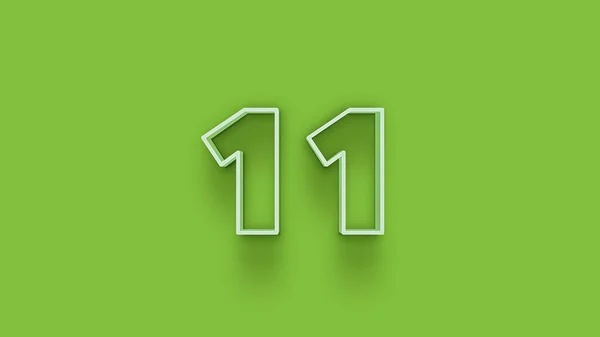 Απεικόνιση Του Αριθμού Πράσινο Φόντο — Φωτογραφία Αρχείου