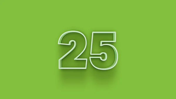Illustration Number Green Background — Stock Photo, Image