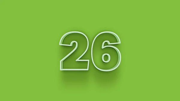 Illustration Number Green Background — Stock Photo, Image