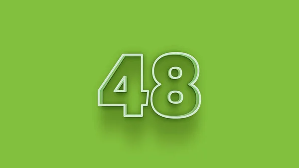 Illustration Number Green Background — Stock Photo, Image