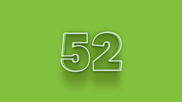 Illustration Number Green Background — Stock Photo, Image