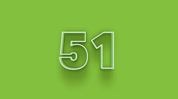 Illustration Number Green Background — Stock Photo, Image