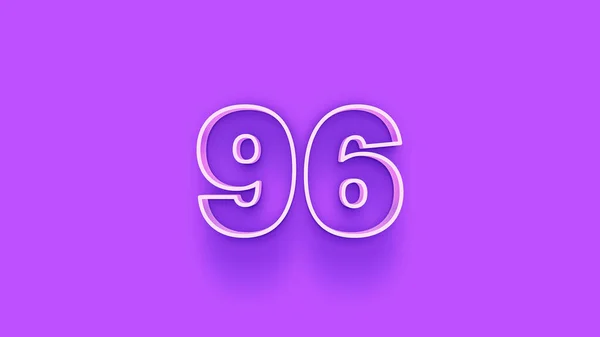 Illustration Number Purple Background — Stock Photo, Image