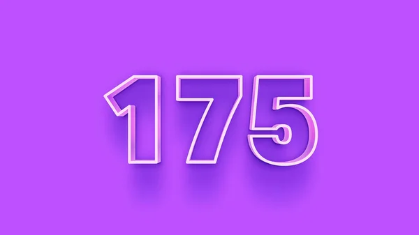 Ілюстрація 175 Номерів Фіолетовому Фоні — стокове фото