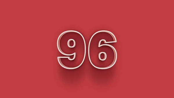 Απεικόνιση Του Αριθμό Στο Κόκκινο Φόντο — Φωτογραφία Αρχείου