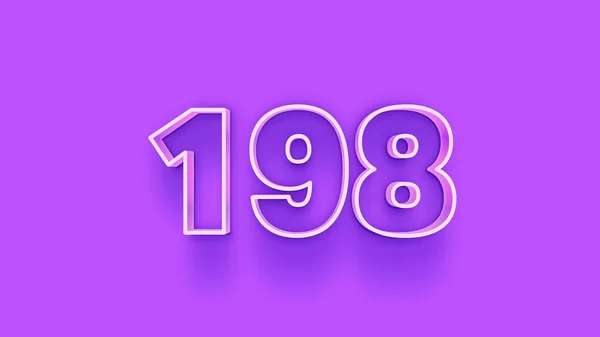 보라색 배경에 198 — 스톡 사진