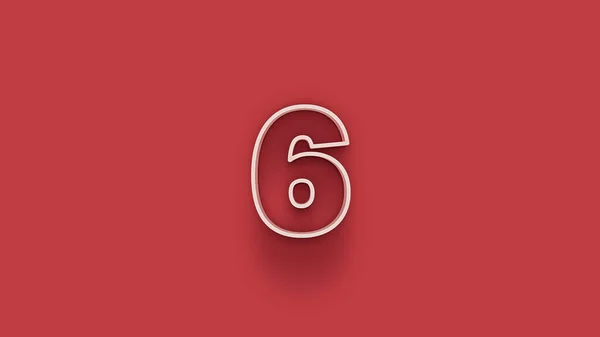 Vit Nummer Isolerad Röd Bakgrund För Unik Försäljning Affisch Banner — Stockfoto